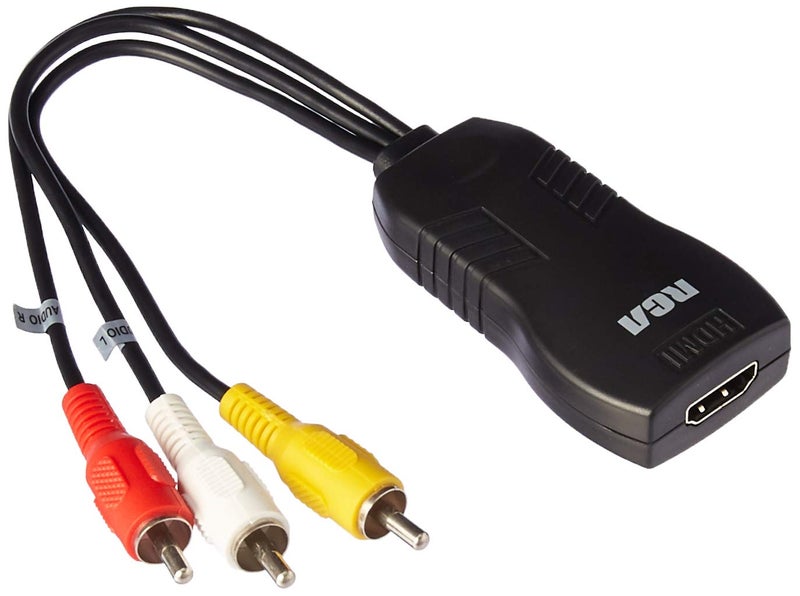 RCA RCA Composite Adapter, Black 7.60" x 4.90" x 1.00" - Image 1